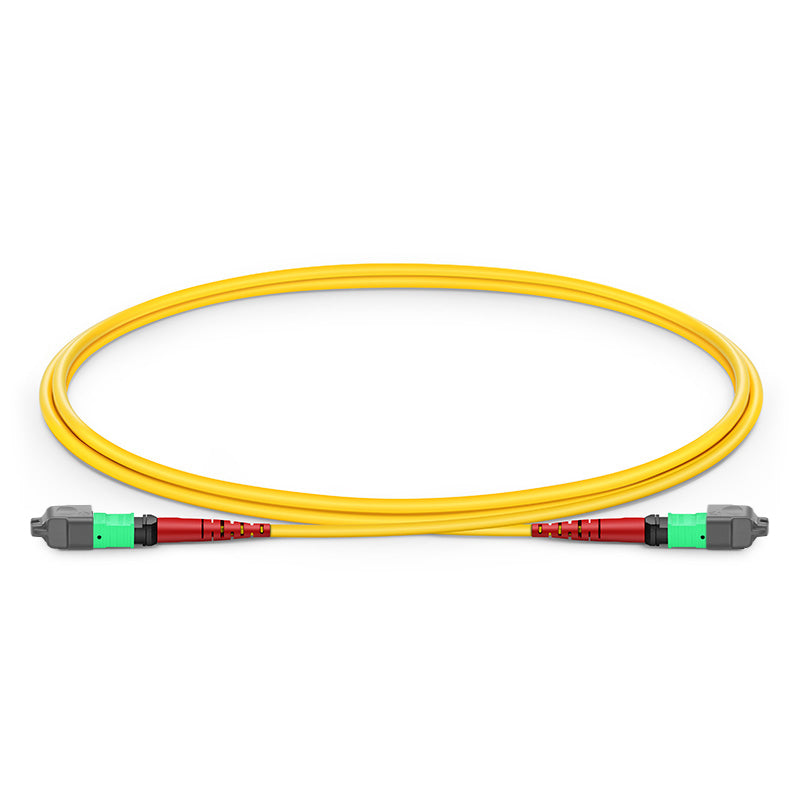 1m (3ft) MTP- 24 (Female) to MTP- 24 (Female) OS2 Single Mode Elite Trunk Cable, 24 Fibers, Type A, Plenum (OFNP), Yellow