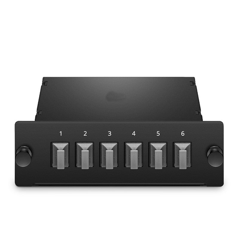 FHD MTP®-MTP® Cassette, 48 Fibers OM4 Multimode, Universal Polarity, 4 x 12F MTP® to 6 x 8F MTP®, 0.35dB max