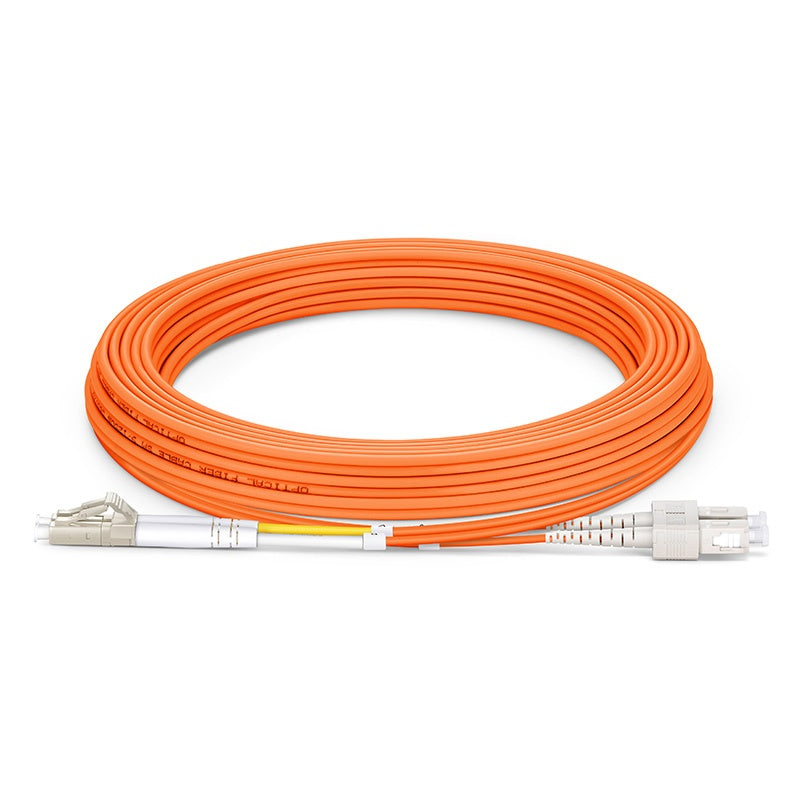 5m (16ft) LC UPC to SC UPC Duplex OM2 Multimode LSZH 2.0mm Fiber Optic Patch Cable