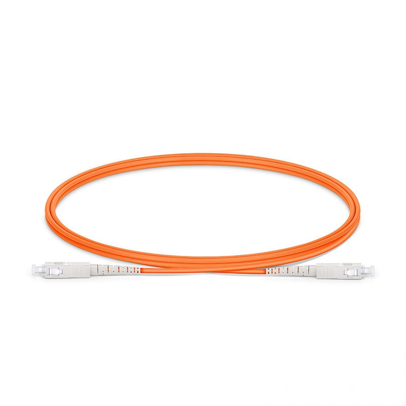 SC UPC to SC UPC Simplex OM1 Multimode PVC (OFNR) 2.0mm Fiber Optic Patch Cable