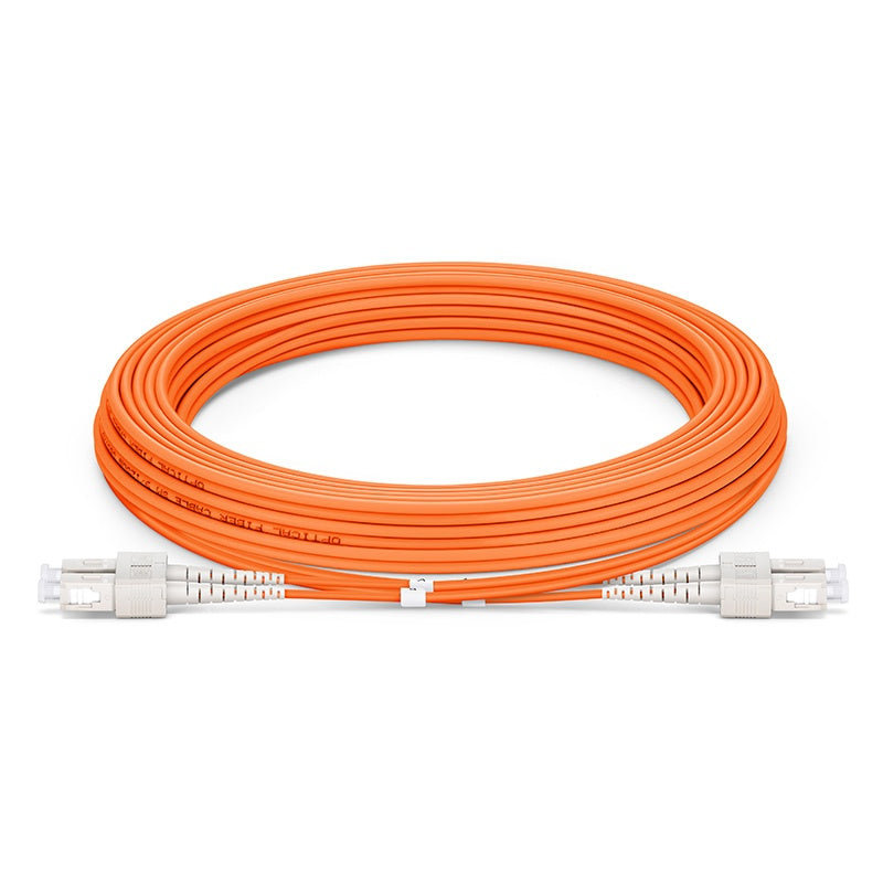 5m (16ft) SC UPC to SC UPC Duplex OM2 Multimode LSZH 2.0mm Fiber Optic Patch Cable