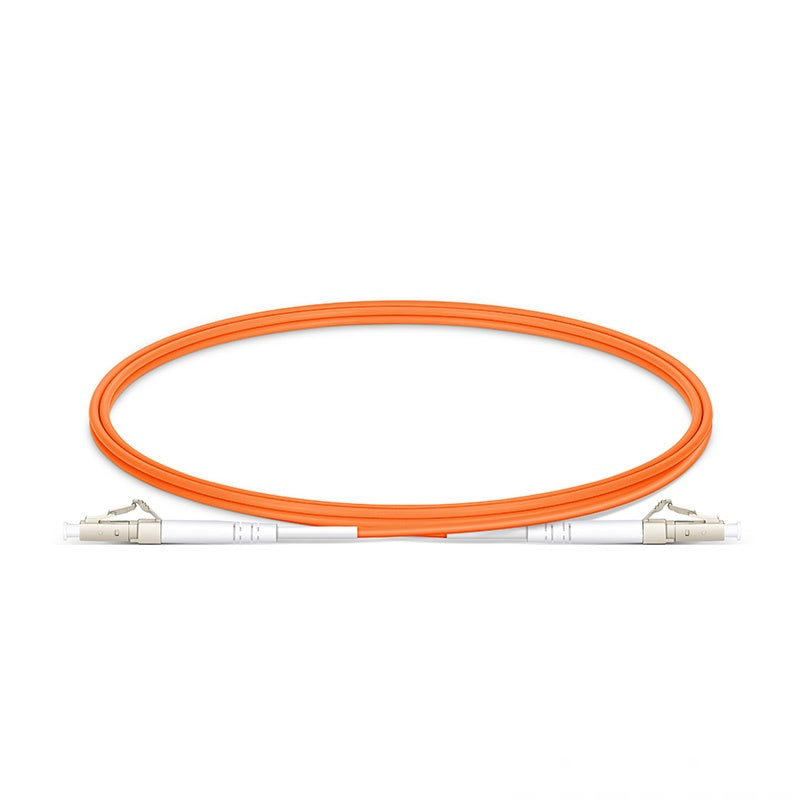 LC UPC to LC UPC Simplex OM1 Multimode PVC (OFNR) 2.0mm Fiber Optic Patch Cable