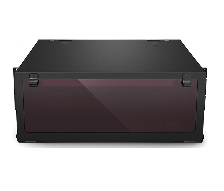 FHD High Density 4U Rack Mount Enclosure Unloaded, Slide-out Drawer, Holds up to 12x FHD Cassettes or Panels