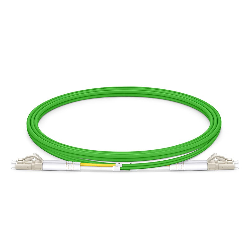 LC UPC to LC UPC Duplex OM5 Multimode Wideband PVC (OFNR) 2.0mm Fiber Optic Patch Cable