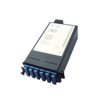 FUD 2X MTP®-12 CASSETTE, 24 FIBERS OS2 SINGLE MODE, 2X 12F MTP® TO 12X LC DUPLEX (BLUE), 0.35DB MAX