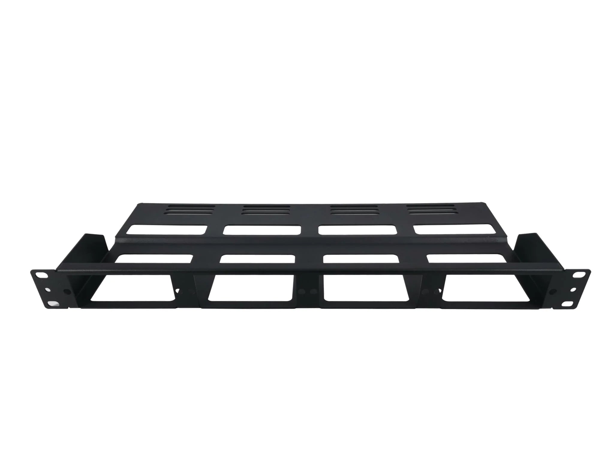 FHD Open Style, 1U Rack Mount Modular Fiber Enclosure Panel, Holds up to 4x  FHD Cassettes or Panels, FHD-1U-CMP400