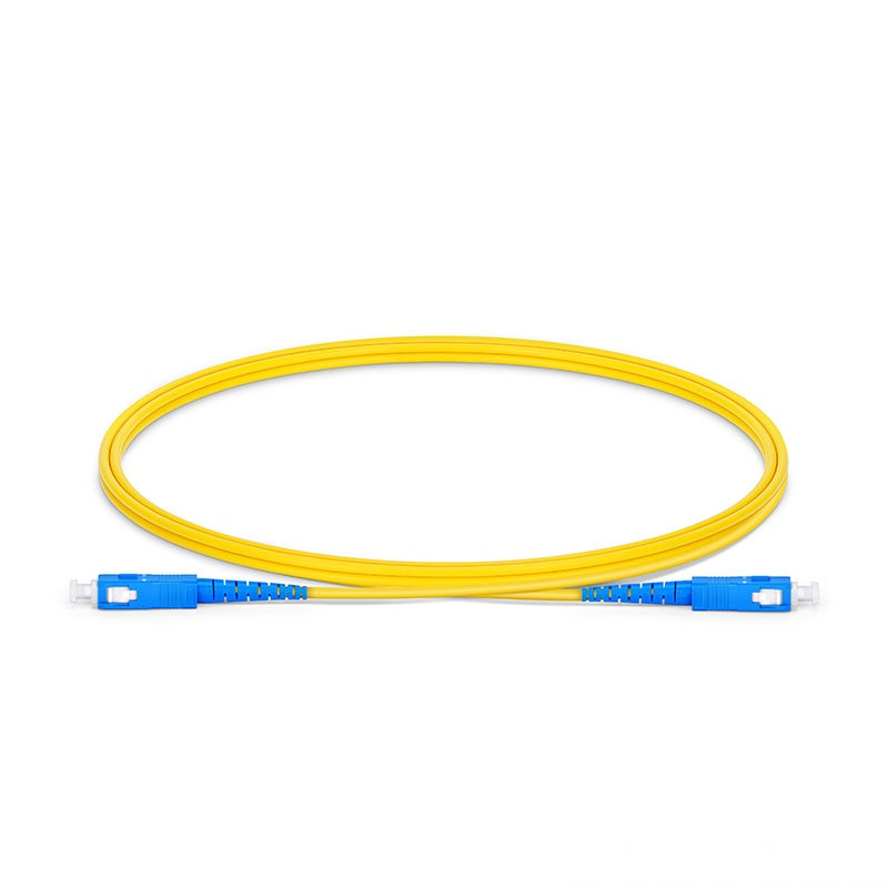 1m (3ft) SC UPC to SC UPC Simplex OS2 Single Mode PVC (OFNR) 2.0mm Fiber Optic Patch Cable