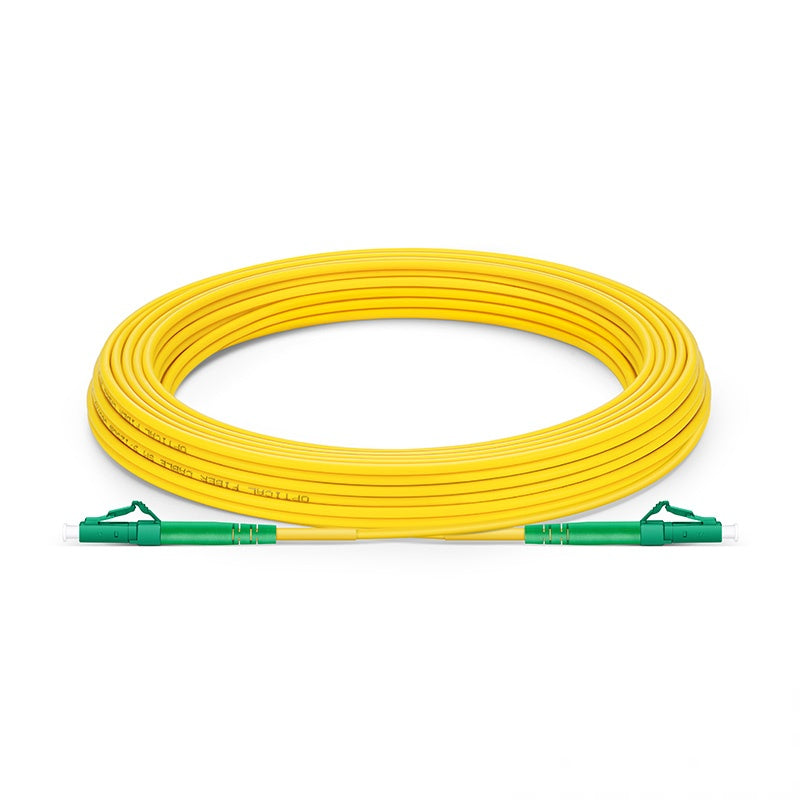 1m (3ft) LC APC to LC APC Simplex OS2 Single Mode PVC (OFNR) 2.0mm Fiber Optic Patch Cable